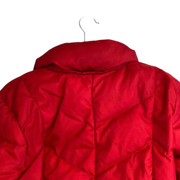 Vintage Quiksilver Red Puffer Down Full Zip Winter Ski Sports Coat Size Medium - Picture 15 of 16